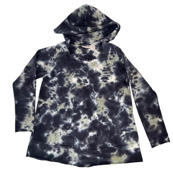 NWOT Soft Surroundings Pullover Sweatshirt Hoodie Camo Gray Green M - Picture 2 of 6